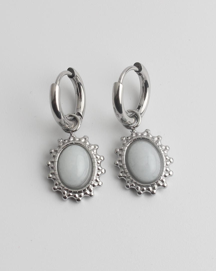Jolie Earrings Natural Stone Stainless Steel