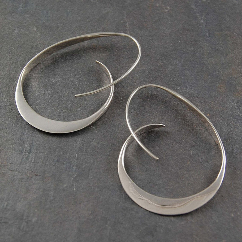 Open Spiral Drop Earrings