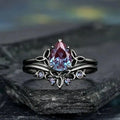 Elegant Amethyst Layers Ring