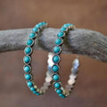 Vintage Turquoise Circular Earrings