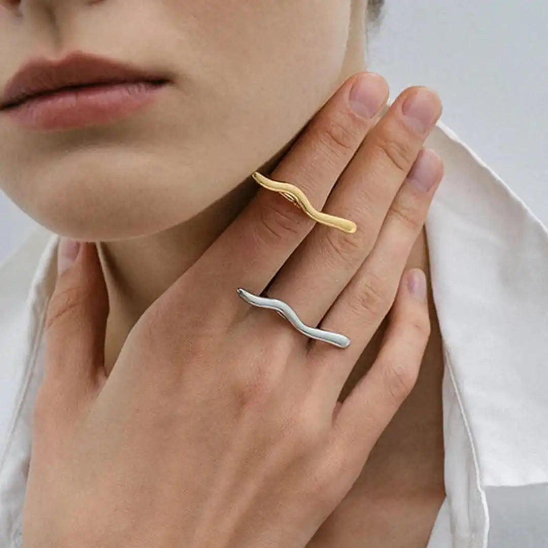 Minimalist Golden Twig Ring