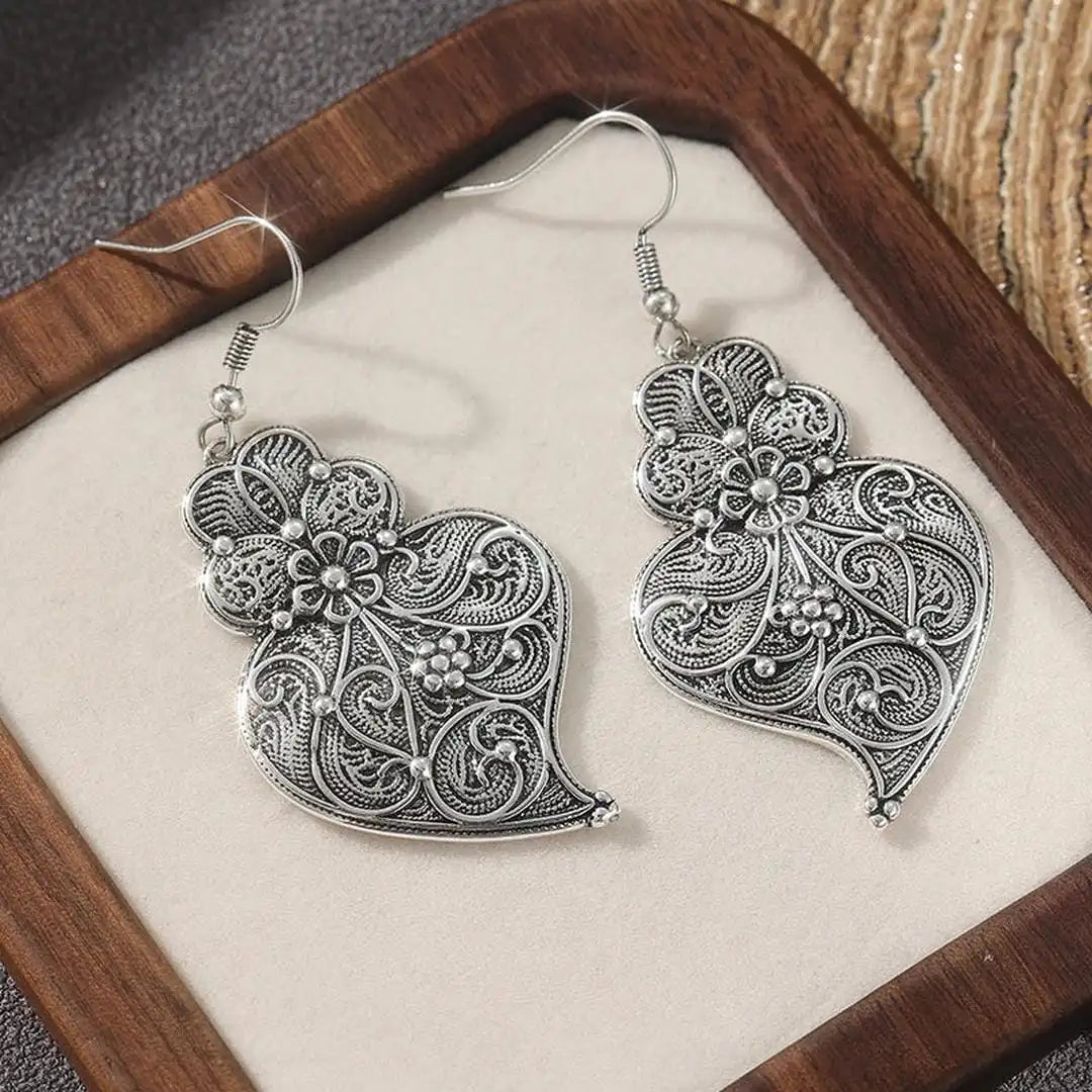 Enchanting Silver Leaf Earrings