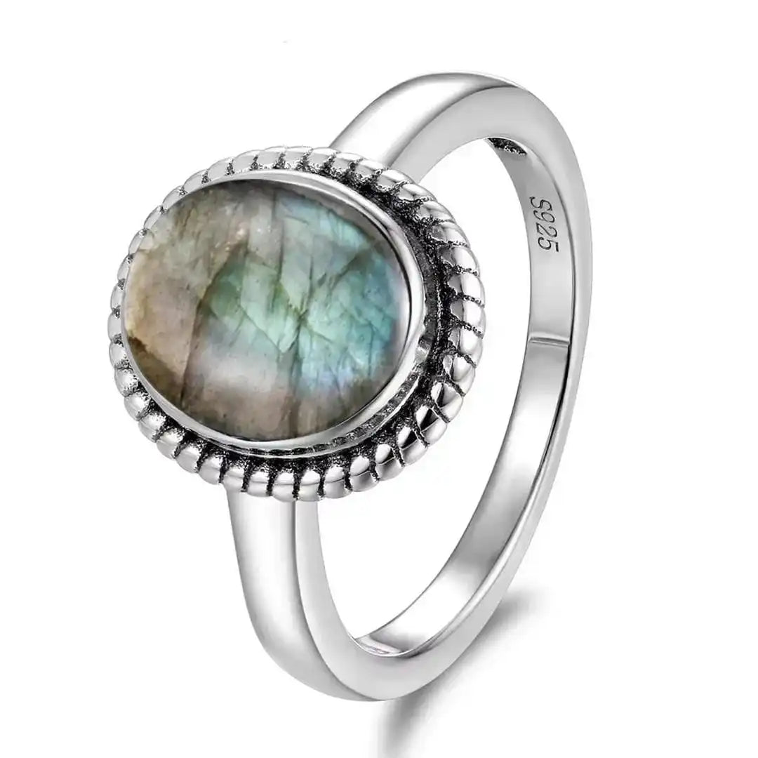Classic Silver Rope Oval Ring