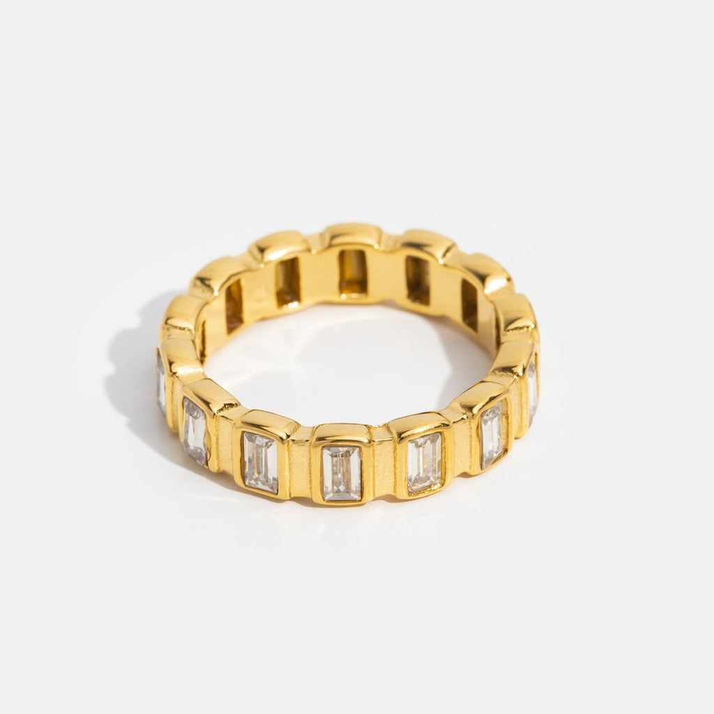 Gigi Square Crystal Ring