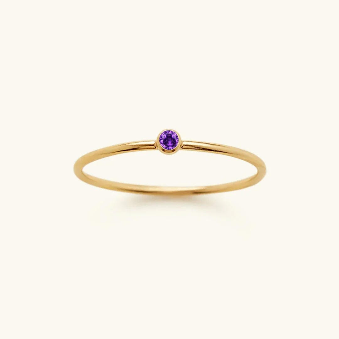 Precious Gemstone Stacker Ring